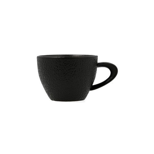 TAZA CAFE BIDASOA FOSIL NEGRA SIN PLATO 8CL